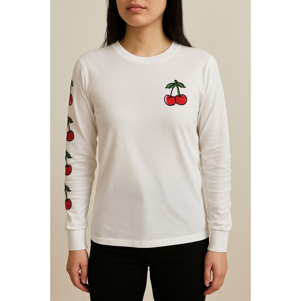 Vans Cherries Graphic Long Sleeve Tee – Small